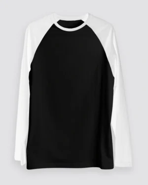 Black Raglan T-Shirt for Men