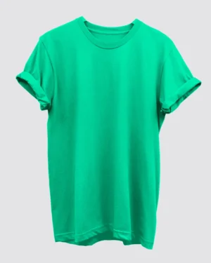 Flag Green Plain T-Shirt for Men