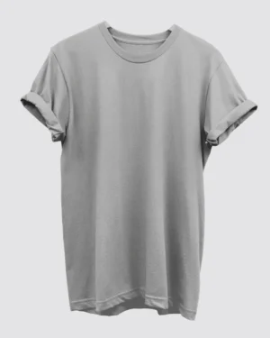 Grey Plain T-Shirt for Men