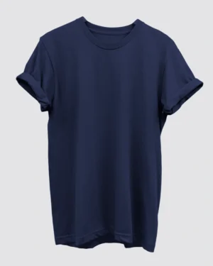 Navy Blue Plain T-Shirt for Men