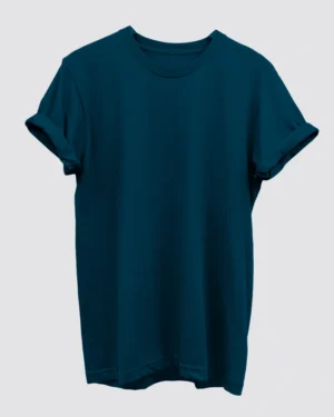 Petrol Blue Plain T-Shirt for Men