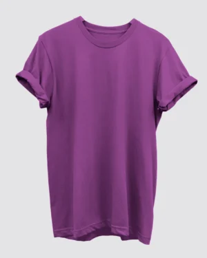 Purple Plain T-Shirt for Men