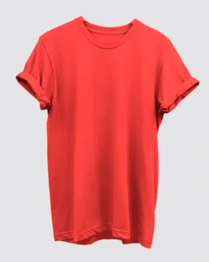 Red Plain T-Shirt for Men