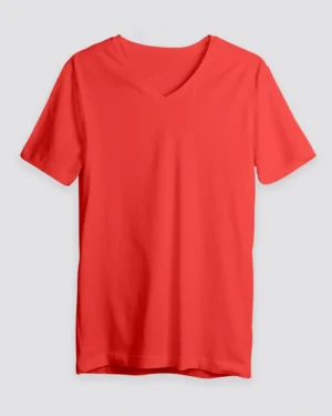 Red V-Neck T-Shirt