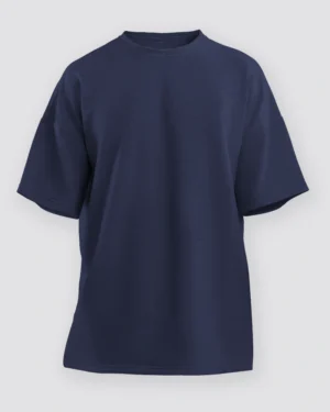 Unisex Navy Blue Oversized T-Shirt