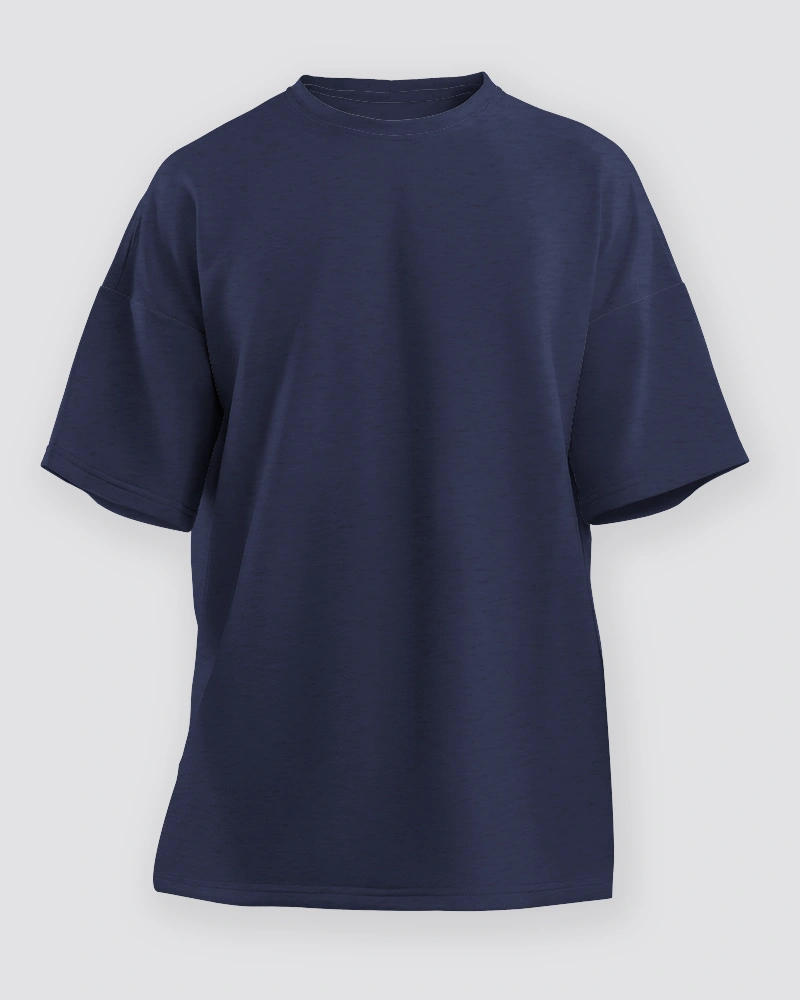 Unisex Navy Blue Oversized T-Shirt Unisex Navy Blue Oversized T-Shirt