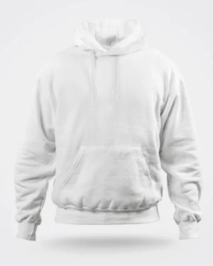 Unisex White Hoodie