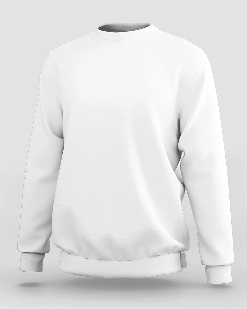 Unisex White Sweatshirt Unisex White Sweatshirt