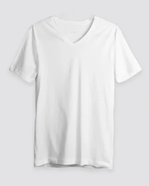White V-Neck T-Shirt