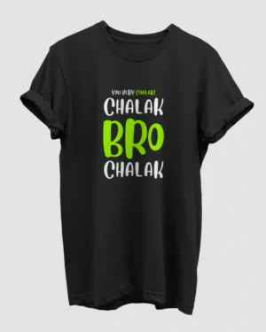 You Very Chalak Black T-Shirt for Men