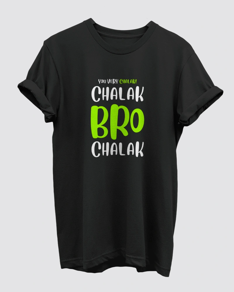 You Very Chalak Black T-Shirt for Men You Very Chalak Black T-Shirt for Men